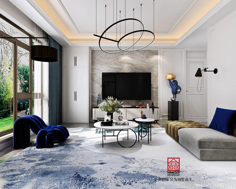 大者別墅裝修設(shè)計(jì)-200㎡-現(xiàn)代法式方案