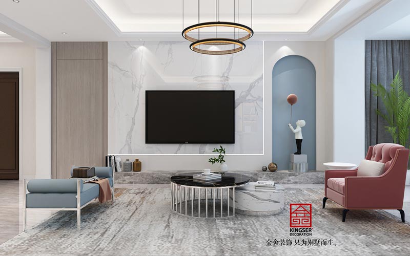 瀚林甲第167平米美式風格裝修