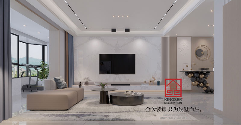 榮盛華府178平米極簡風(fēng)格裝修