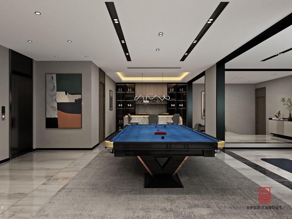 開元府398平米新中式風格裝修-休息室