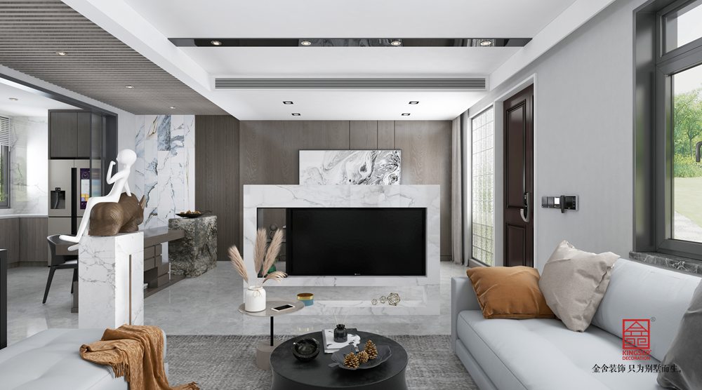 中央云著246平米裝修-現代簡約-客廳