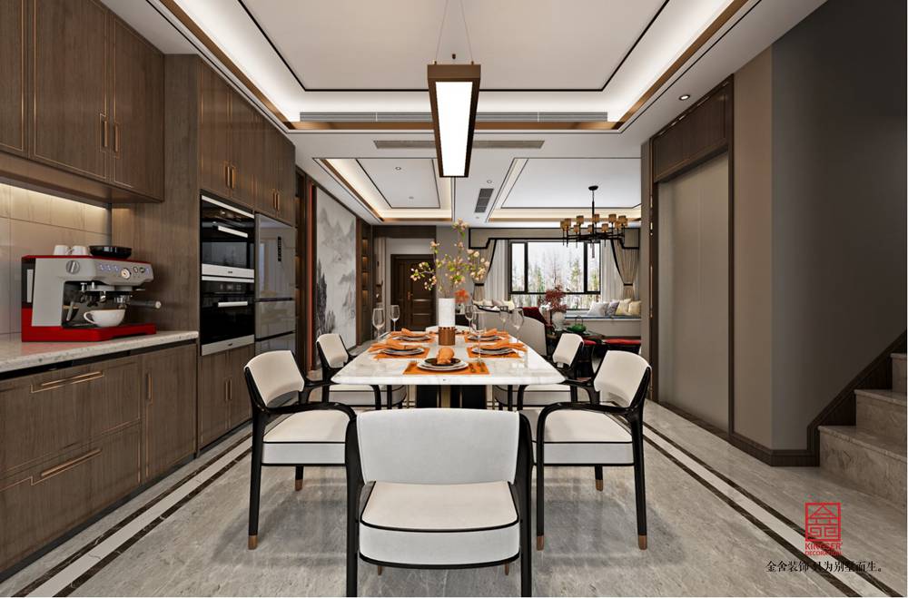 中央云著347平中式風(fēng)格裝修-餐廳