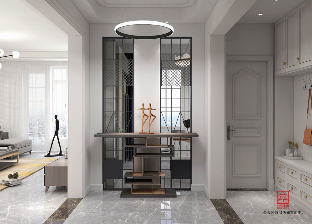 紅山莊園212平米裝修-現代輕奢-玄關