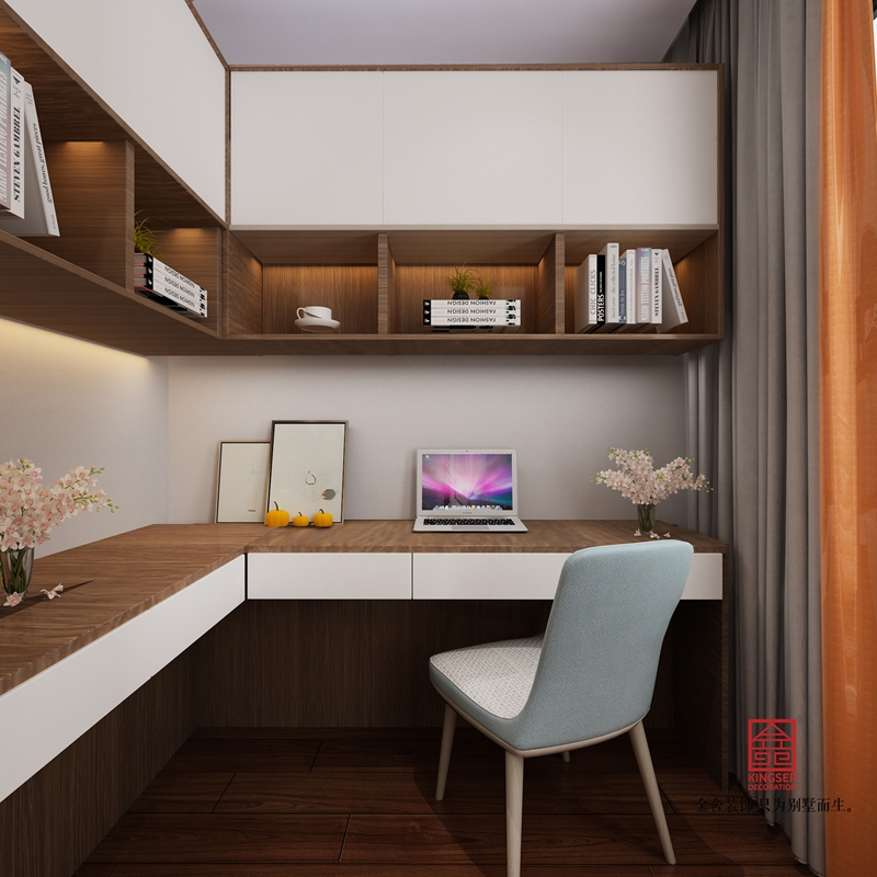 榮逸院子170平裝修-現代輕奢-書房