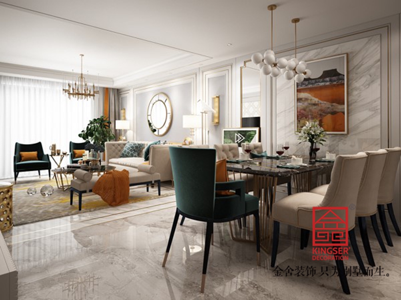 阿爾卡迪亞榮逸院子119平 輕奢風格案例