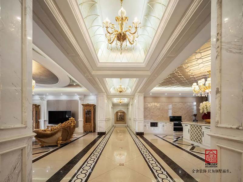 御瓏華府2400㎡別墅裝修設(shè)計(jì)-走廊