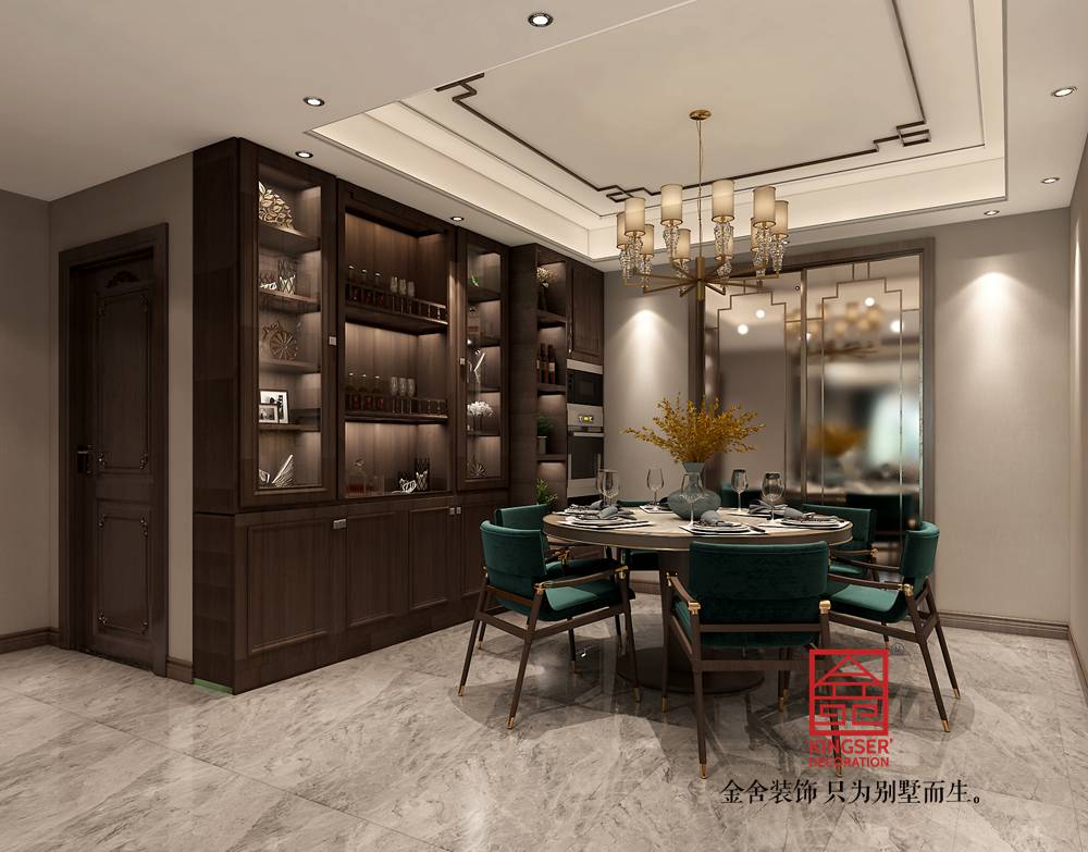 融創中心180平米新中式風格-餐廳