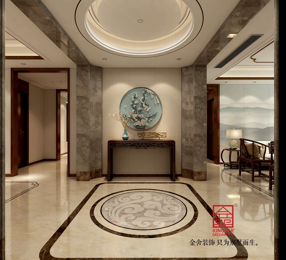 榮盛御府186平米新中式風格裝修-玄關