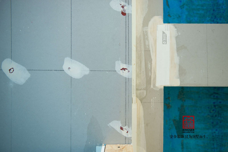 融創中心裝修工地瓦工階段