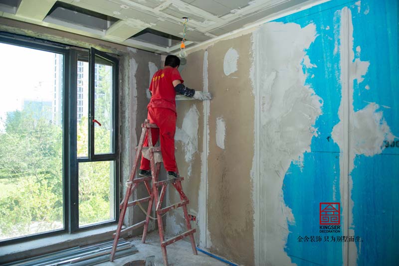 融創中心裝修工地瓦工階段