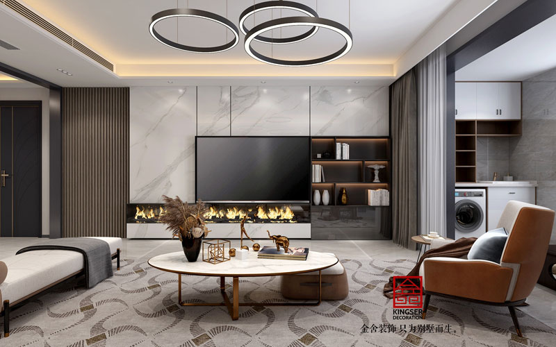 榮盛華府現代風格裝修效果圖