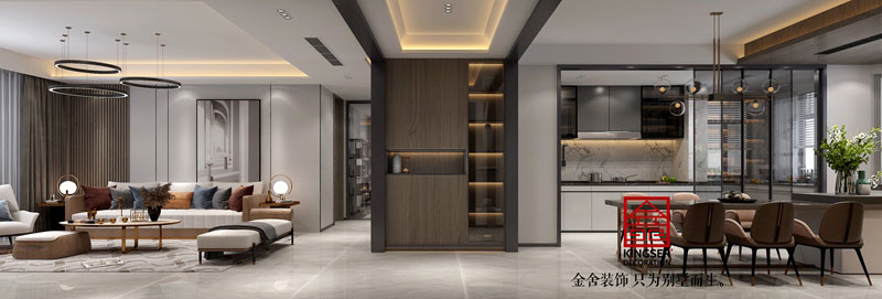 榮盛華府現代風格裝修效果圖