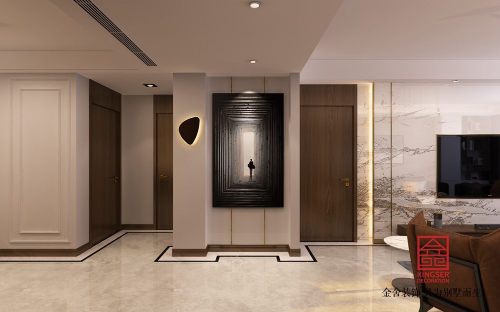 奧北公元134平米現代風格裝修-玄關