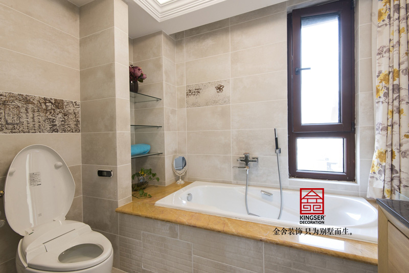 天山九峯美式風格衛生間裝修實景圖