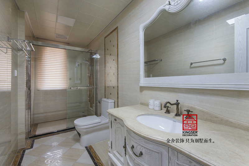 天山九峯美式風格衛生間裝修實景圖