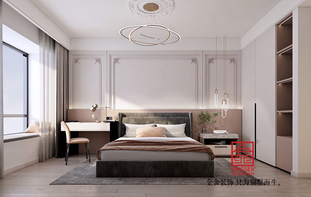 融創中心180平米現代輕奢風格-臥室