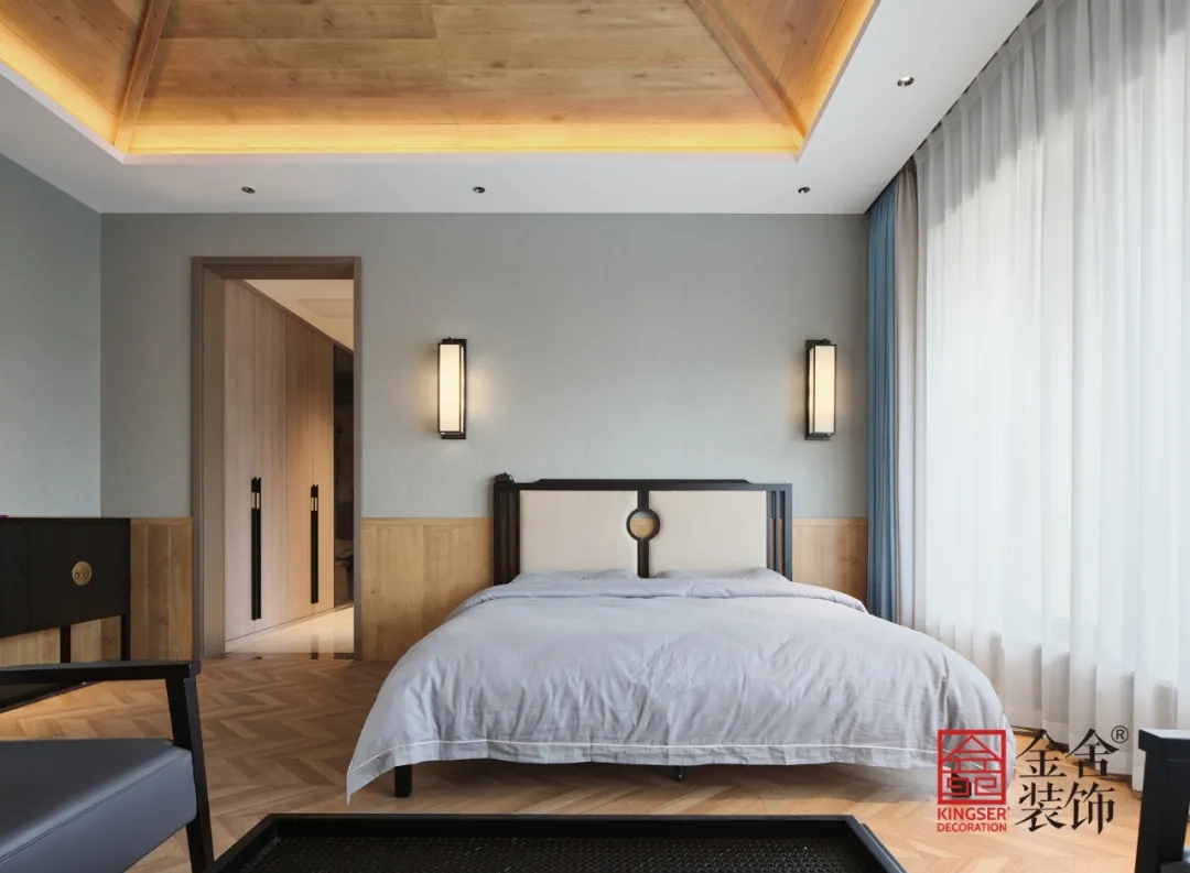 榮盛華府300平米現代輕奢裝修-臥室