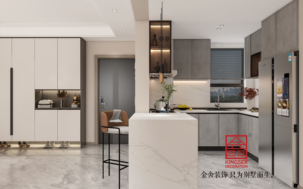 天山熙湖二期91平米-現代極簡風格-餐廳