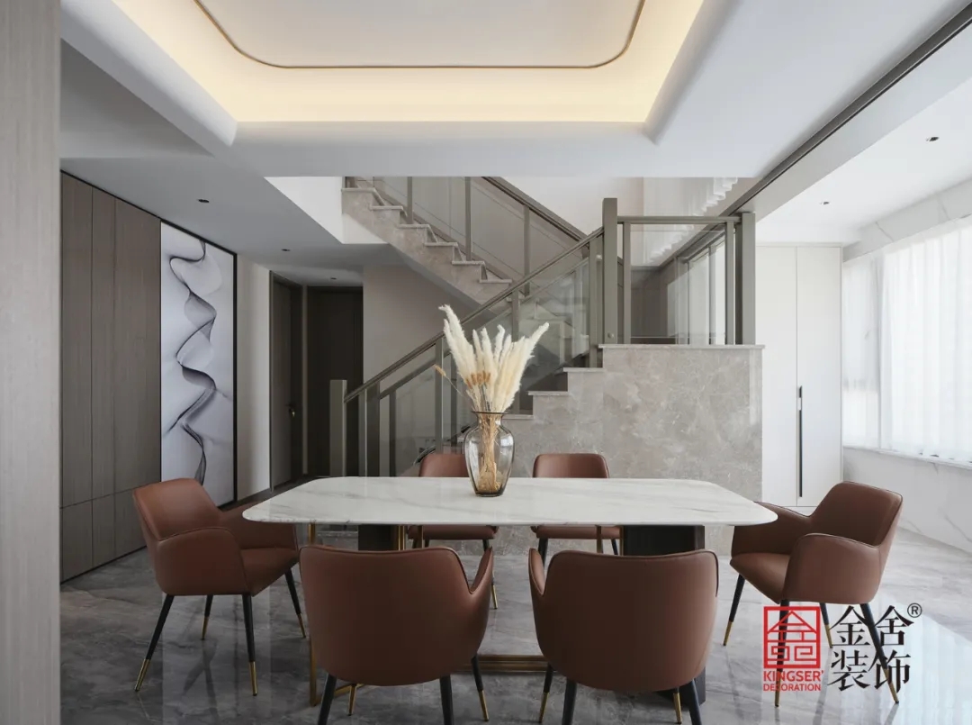 榮盛華府300平米現代輕奢裝修-餐廳