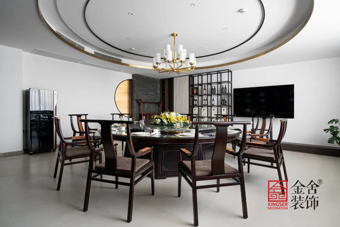 八馬茶業中式風格裝修實景-餐廳