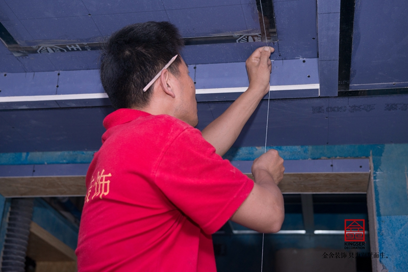  天山國賓一號158平瓦工施工現場