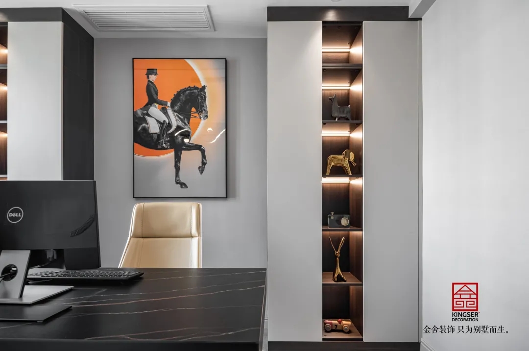 東南智匯城191平米輕奢風(fēng)格-書(shū)房