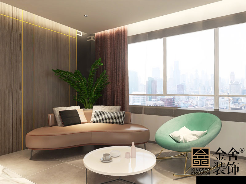 天成嶺秀126平米現代簡約裝修設計效果圖
