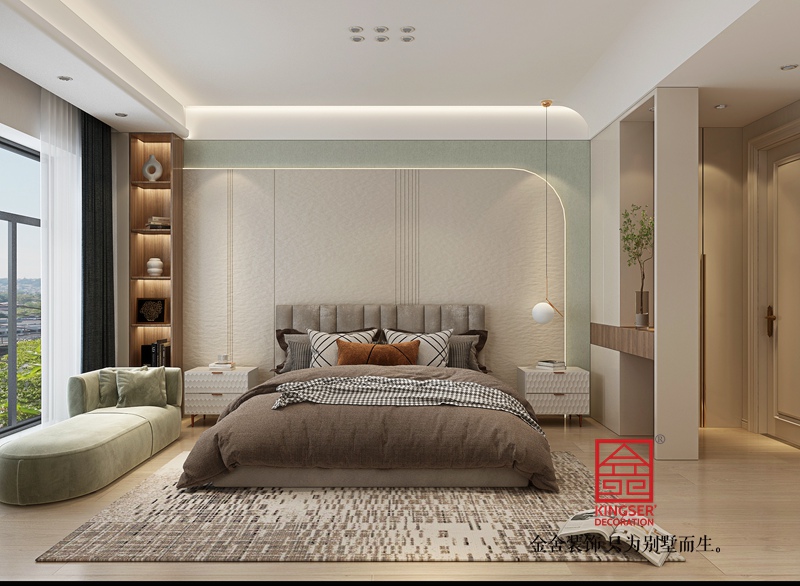 榮盛御府415平米法式風格裝修-臥室