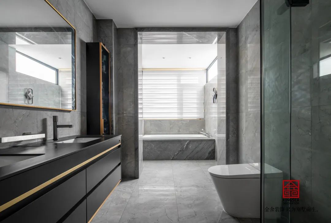 觀瀾壹號(hào)別墅500平米輕奢風(fēng)格裝修-衛(wèi)生間