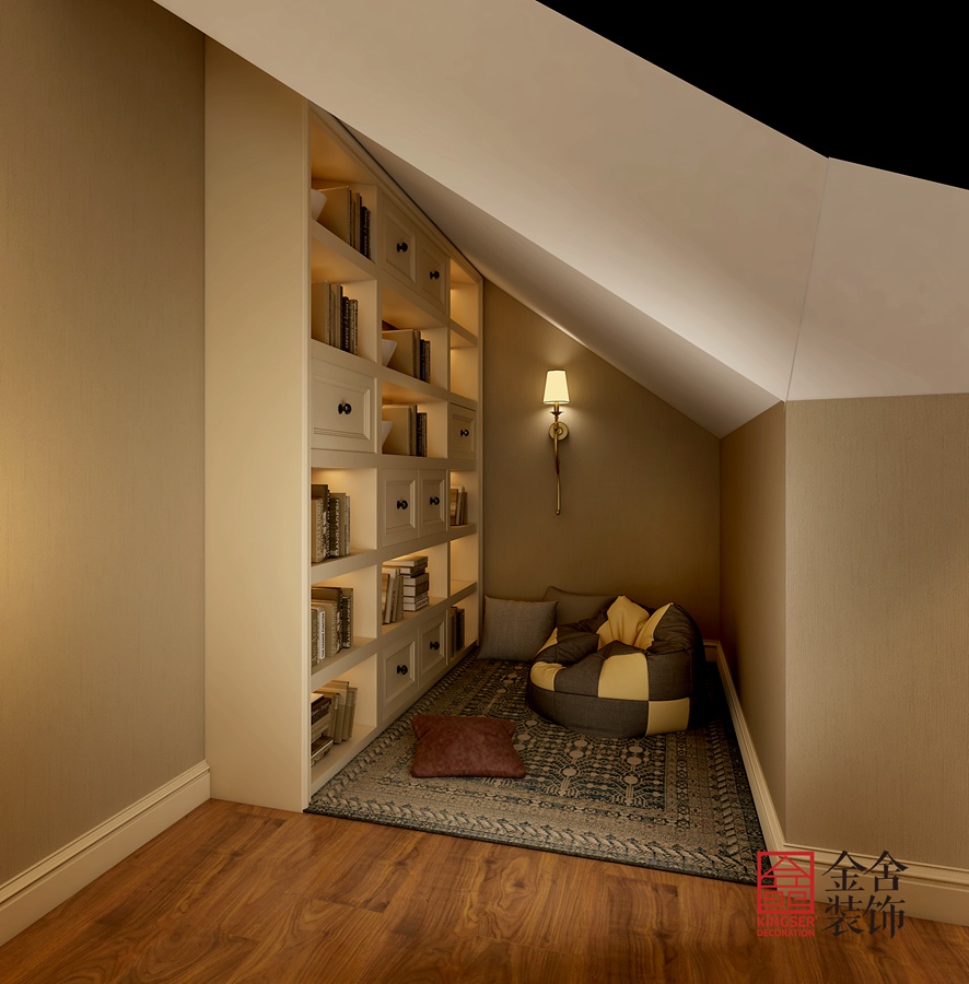 西山林語200平米美式風格裝修-閣樓