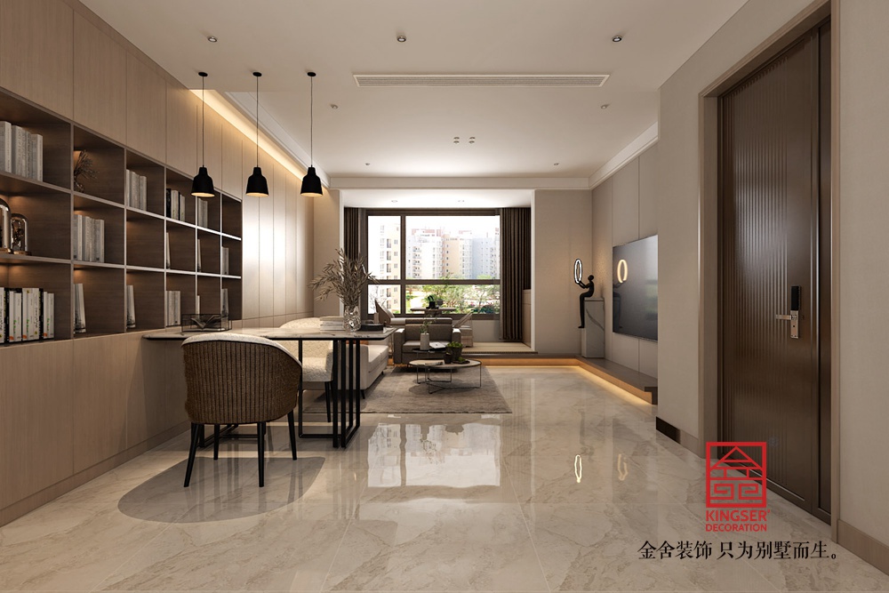 錦江府152平米現代簡約風格裝修-客廳