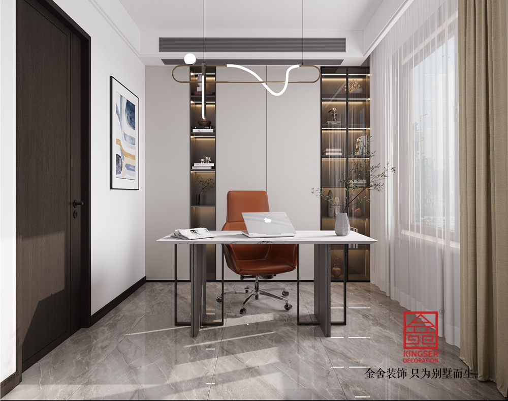 錦江府188平米現代簡約風格裝修-書房