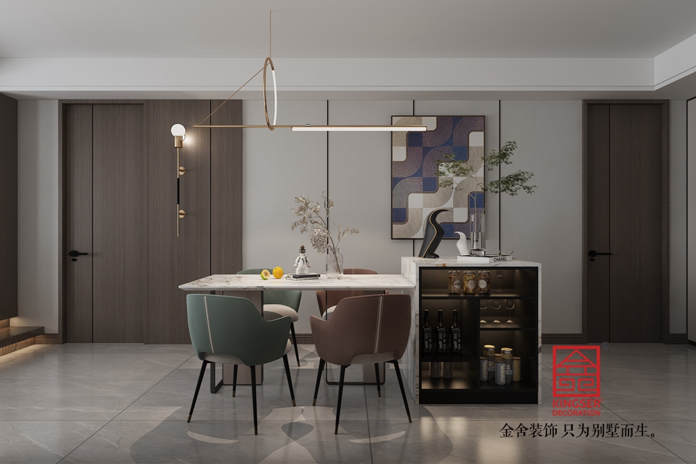 北城國際170平米現代簡約裝修-餐廳