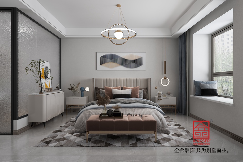 福美十號院220平米現代簡約風格裝修-臥室