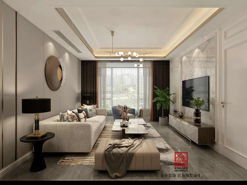 融創(chuàng)中心裝修設(shè)計(jì)-現(xiàn)代輕奢-效果圖