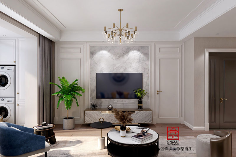 融創中心180平米現代輕奢裝修效果圖