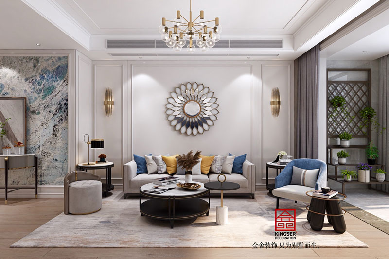 融創中心180平米現代輕奢裝修效果圖