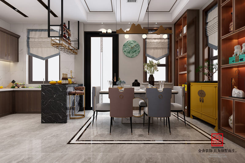 大者聯(lián)排別墅-混搭-餐廳設(shè)計效果圖