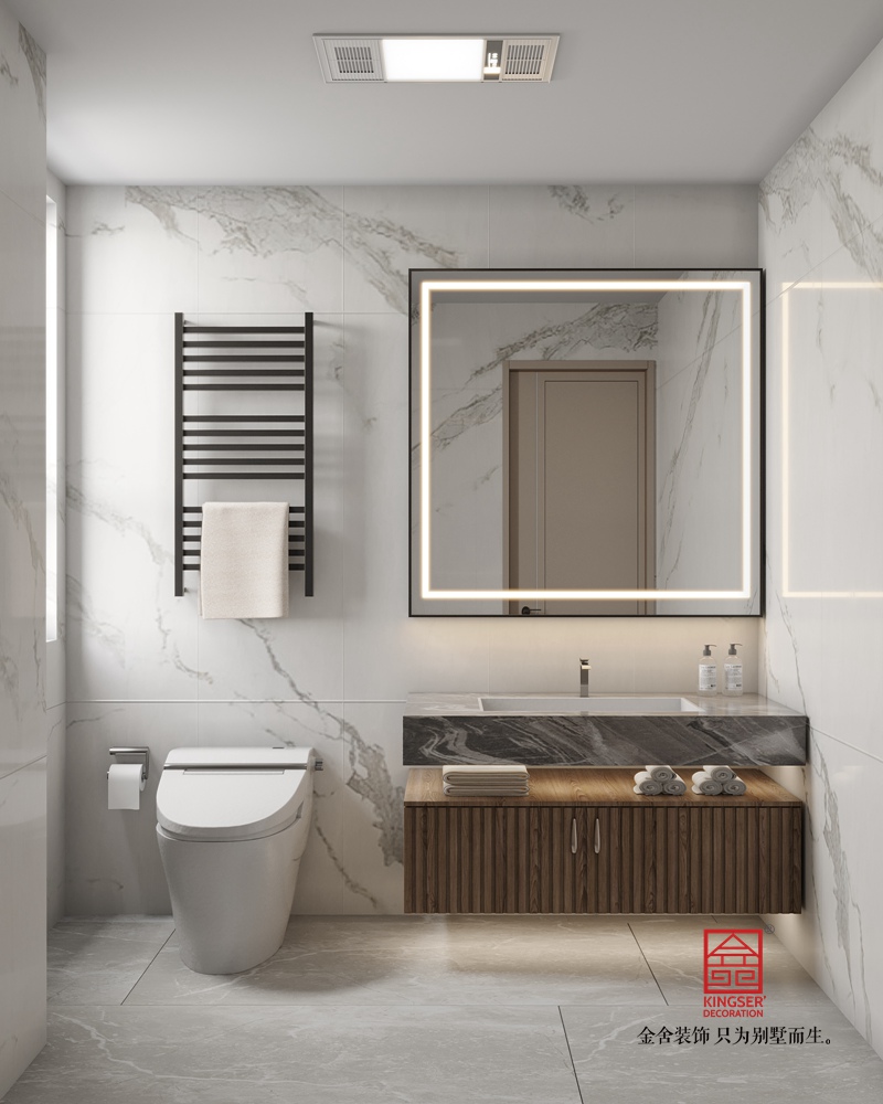 國仕山123平米現代簡約風格裝修-衛生間
