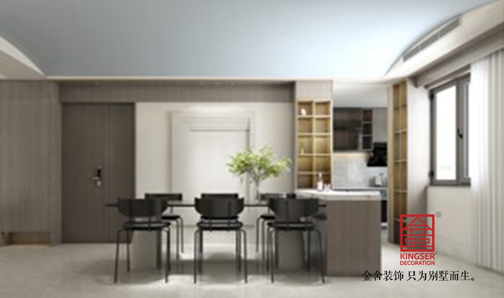 國赫天著180平米現代輕奢風格-餐廳