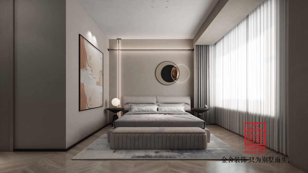 國赫天著180平米現代輕奢風格-臥室