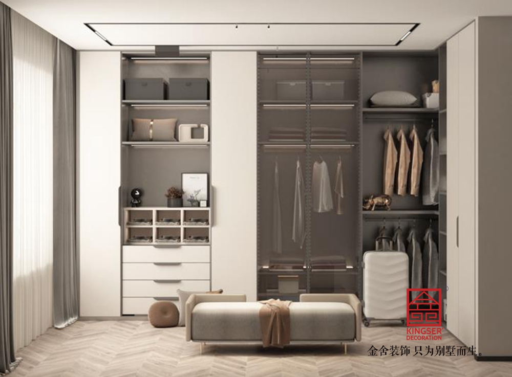 榮盛華府200平米現代簡約風格裝修-衣帽間