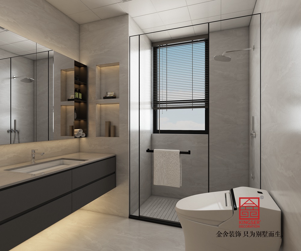 國仕山136平米現代簡約風格裝修-衛生間