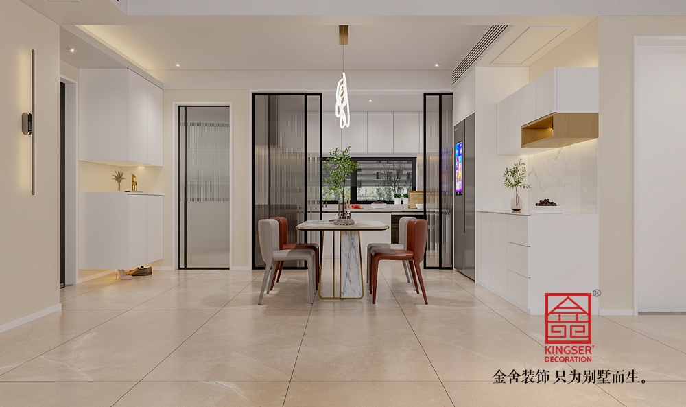 天保意境雅居130平米現代風格裝修-餐廳