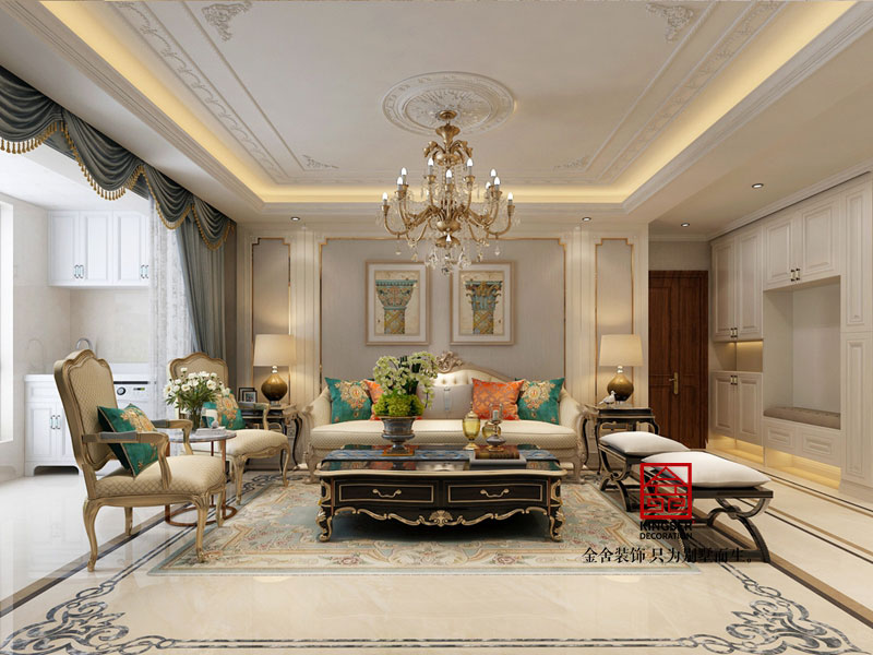 東南智匯城四室兩廳歐式風格裝修效果圖