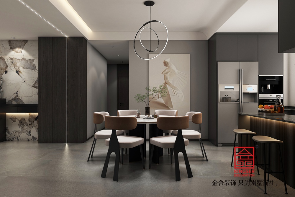 德賢華府190平米現代風格裝修-餐廳