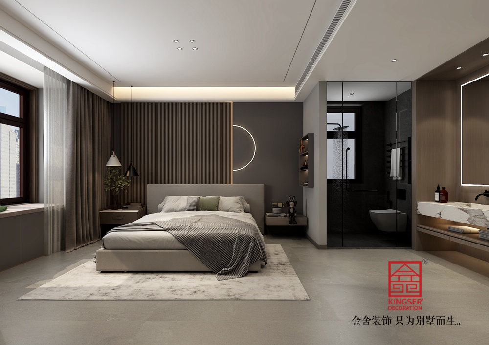 德賢華府190平米現代風格裝修-臥室