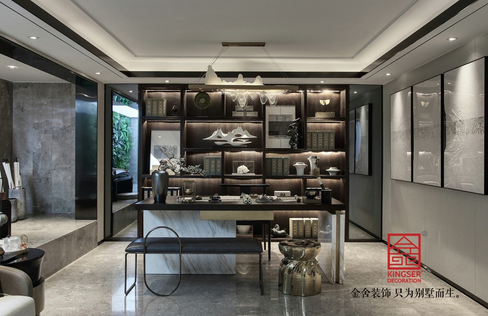 大者300平米新中式風格裝修-書房