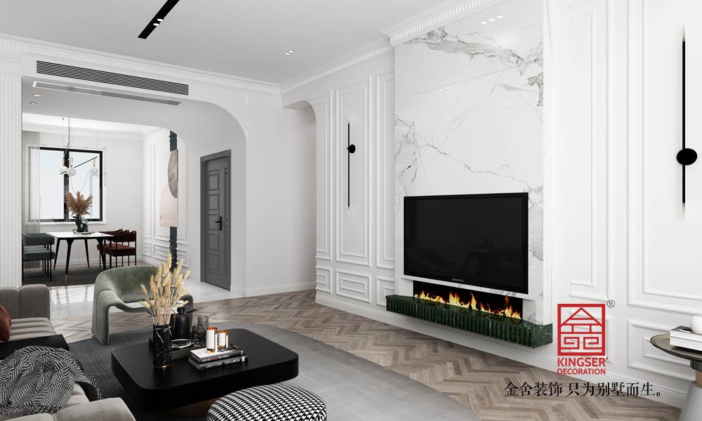 國赫天著151平米法式風格裝修-客廳