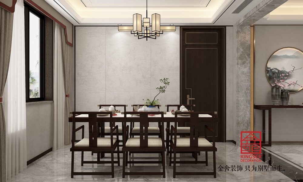 國赫天著151平米新中式風格裝修-餐廳